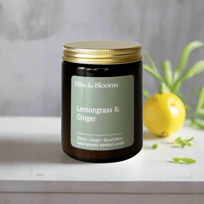 Lemongrass & Ginger Scented Candle