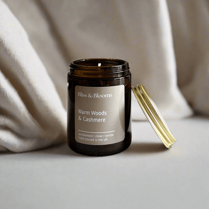 Warm Woods & Cashmere Scented Candle