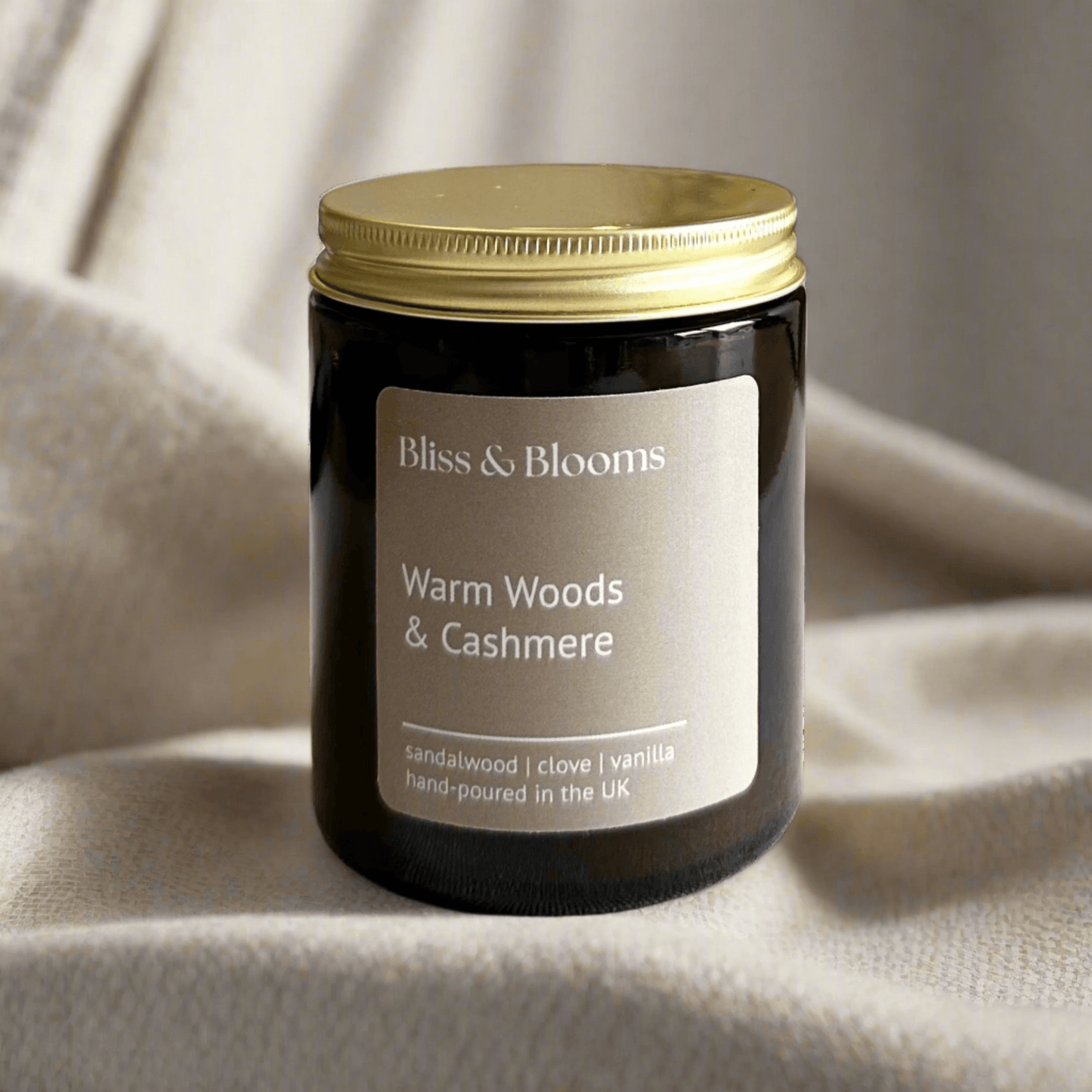 Warm Woods & Cashmere Scented Candle