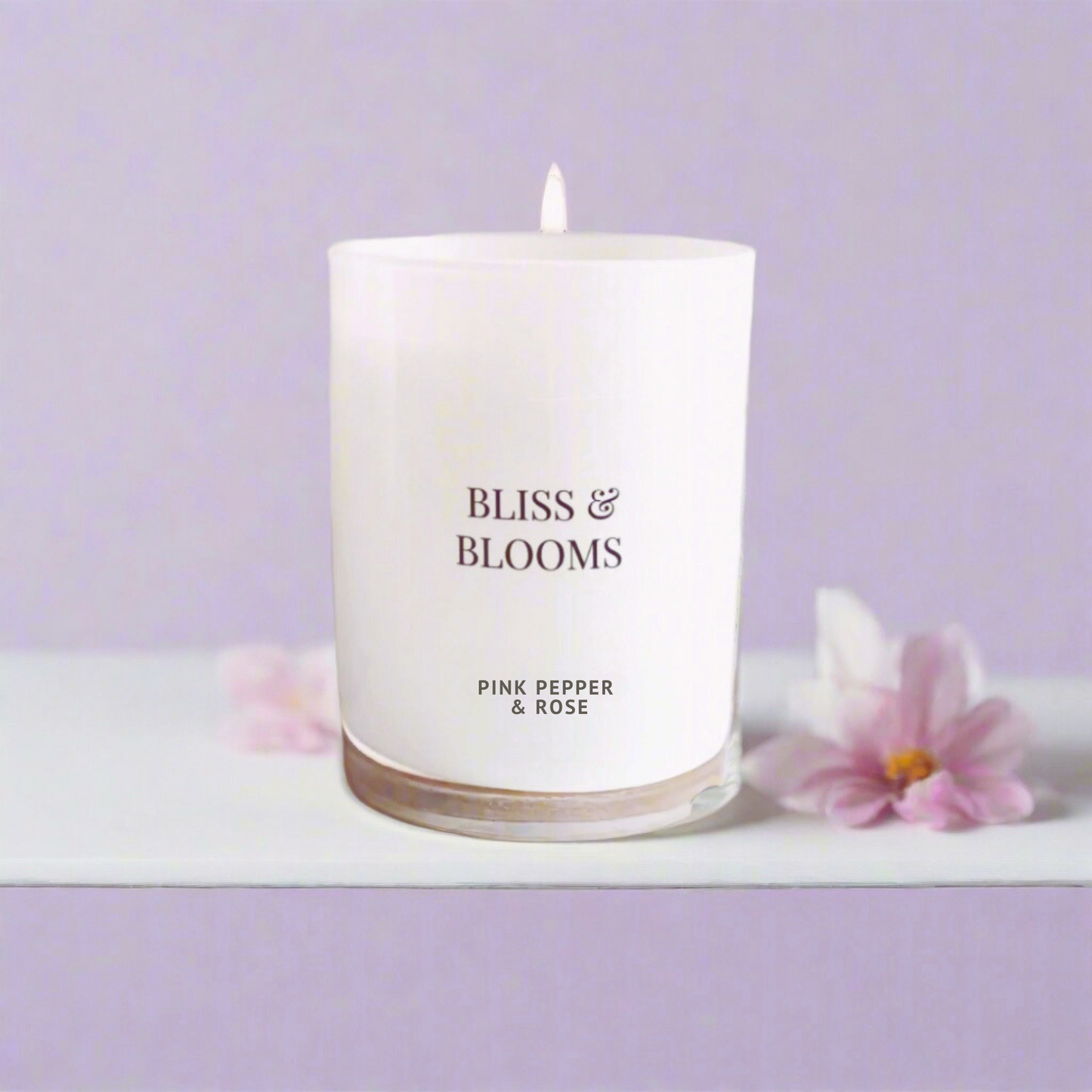 Pink Pepper & Rose Scented Candle