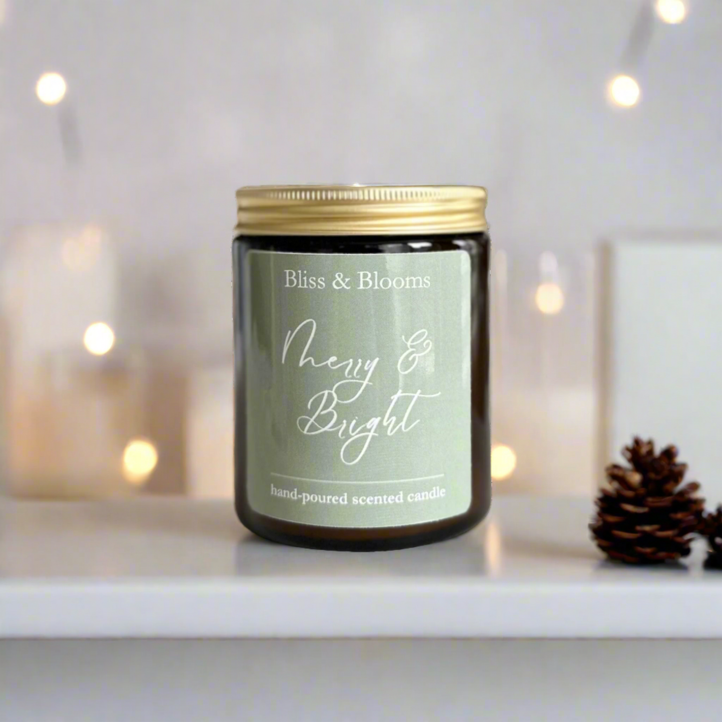 Merry & Bright Christmas Candle