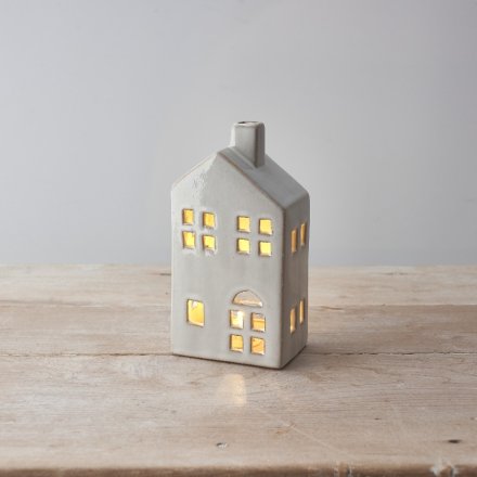 Rustic Ceramic Tealight House